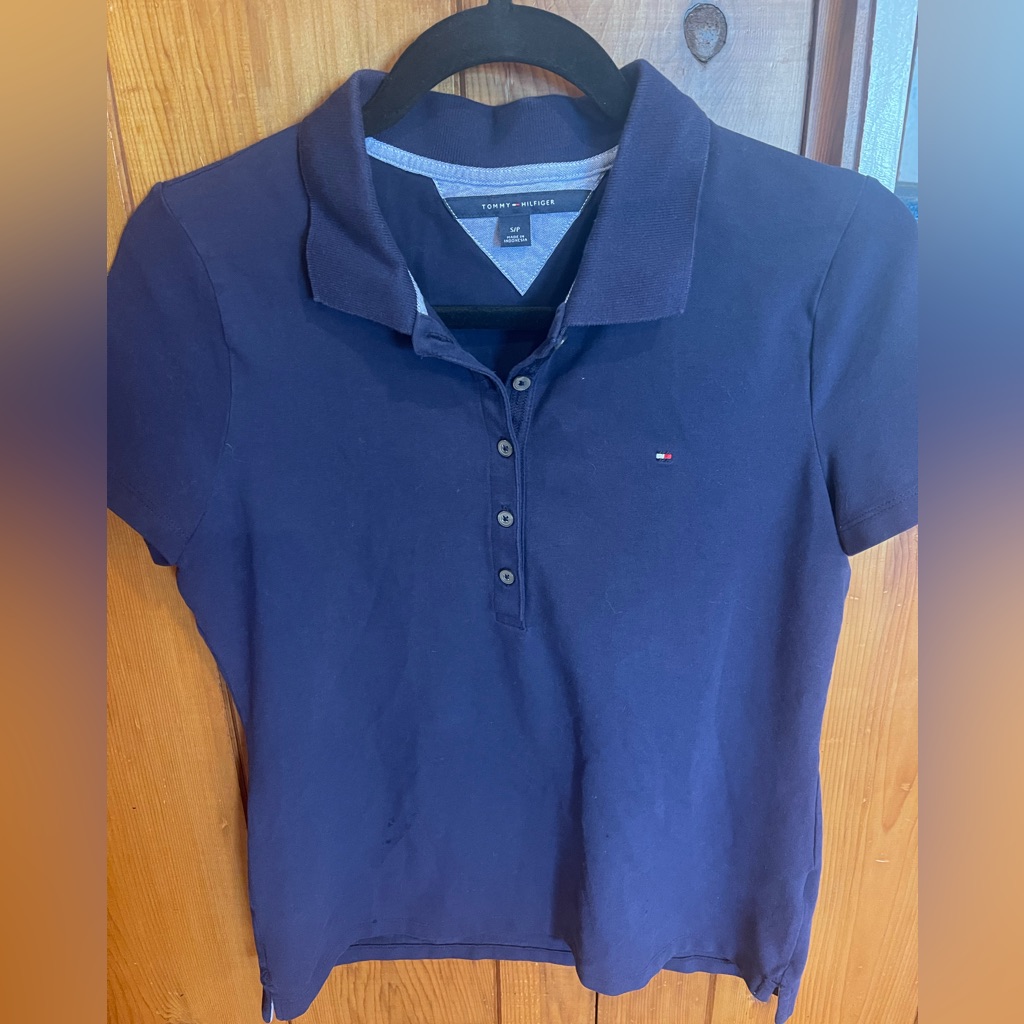 Women’s Navy Blue, Tommy Hilfiger Polo Size Small